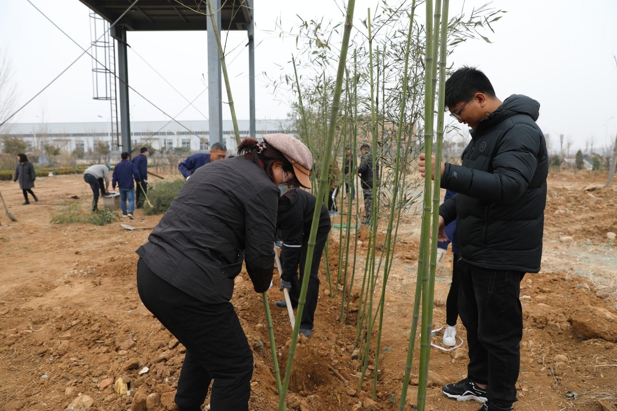 全发国际app科技举行“你我携手，美化公司”植树节运动